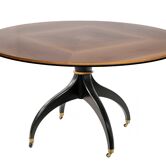 Table à manger ronde italienne Giorgetti, années 1980