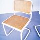 Set of 2 italian white cantilever chairs by Marcel Breuer