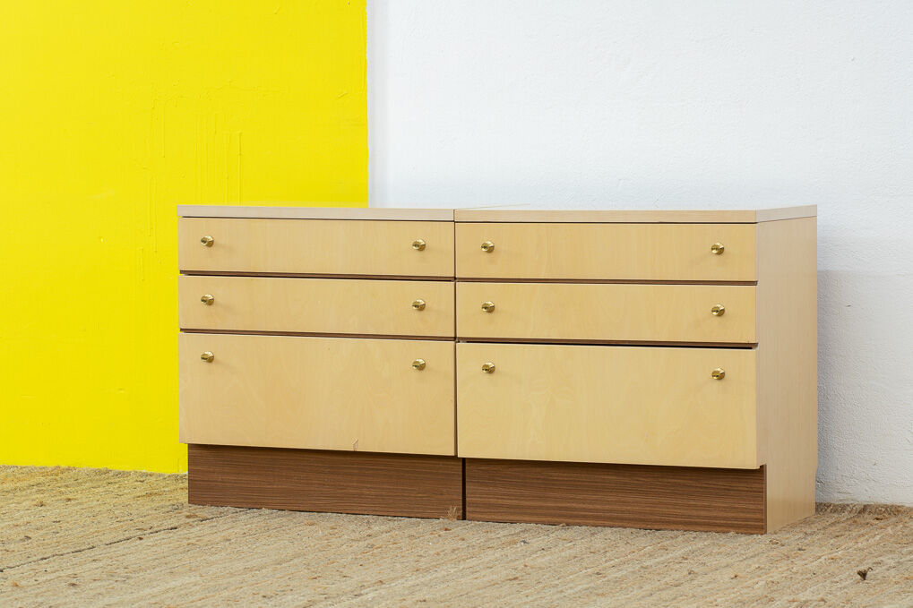 Paire de commodes scandinave vintage – 60 cm