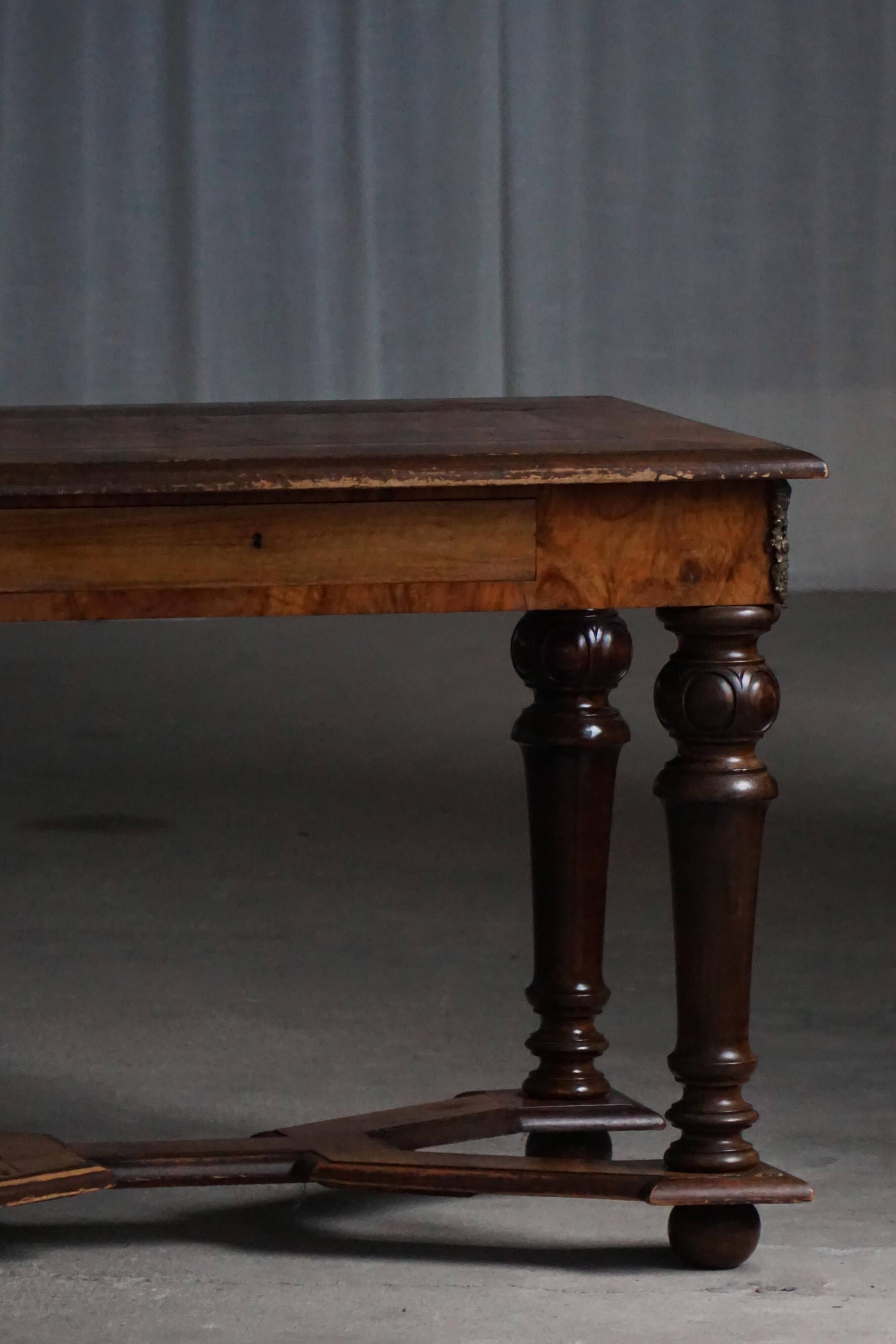 Baroque style desk from the early 20th century, made by a Danish cabinetmaker.