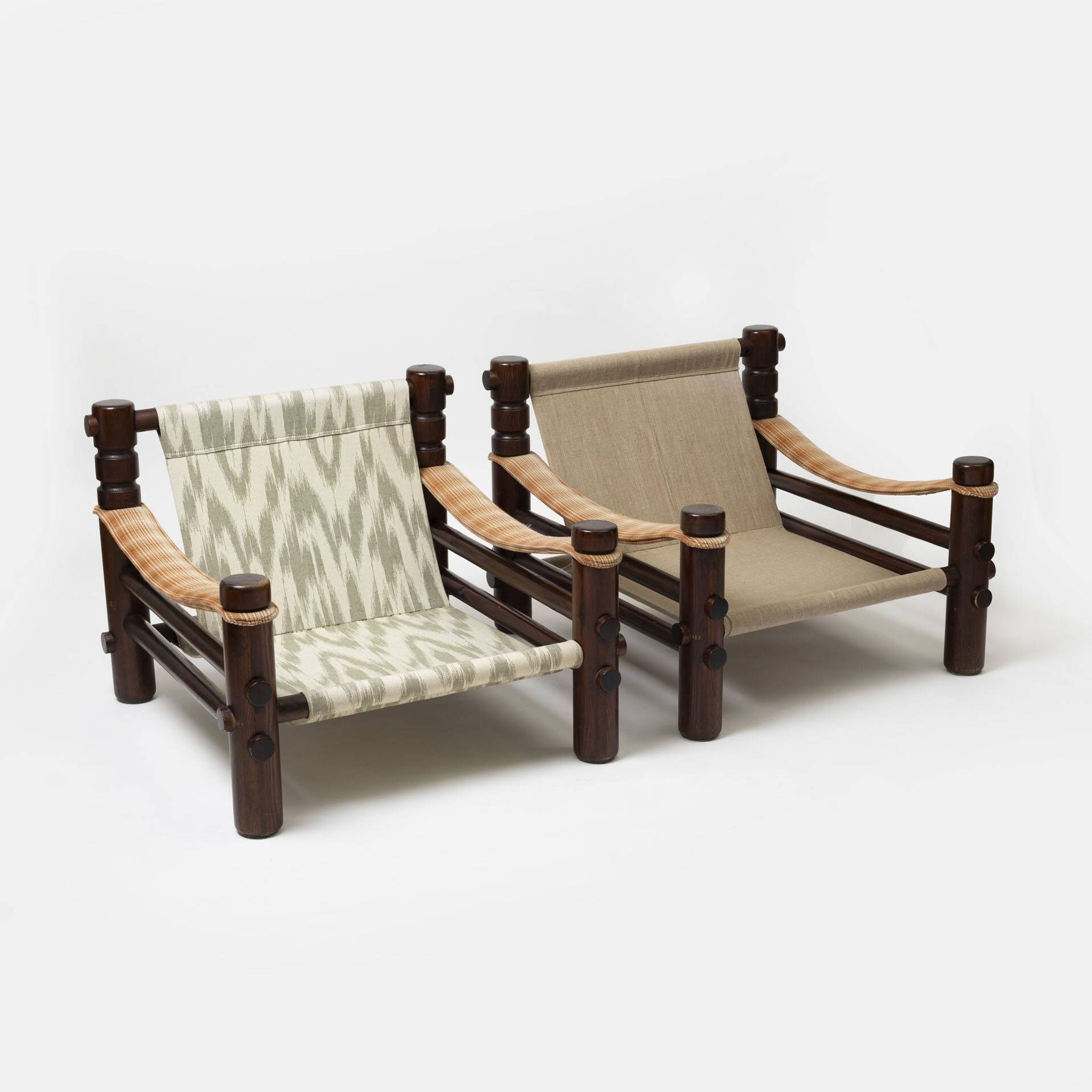 Set of 2 lounge chairs and coffe table model 'Bjorn' by Aleksander Kuczma, Poland, 1970s