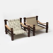 Set of 2 lounge chairs and coffe table model 'Bjorn' by Aleksander Kuczma, Poland, 1970s