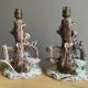 Paire de lampes de table en porcelaine italienne par Capodimonte.