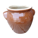 Glazed stoneware grease pot