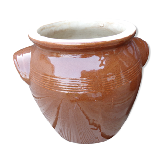 Glazed stoneware grease pot