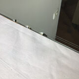 Thick engraved bevelled mirror 39cm X 30cm