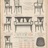 Curved wooden dining chair no. 228 by Thonet