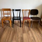 Set of 4 mismatched chairs