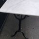 Cast iron and marble bistro table