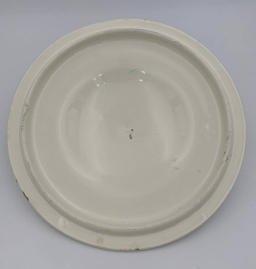 Antique French earthenware soup tureen K & G Lunéville, "Chantal" model