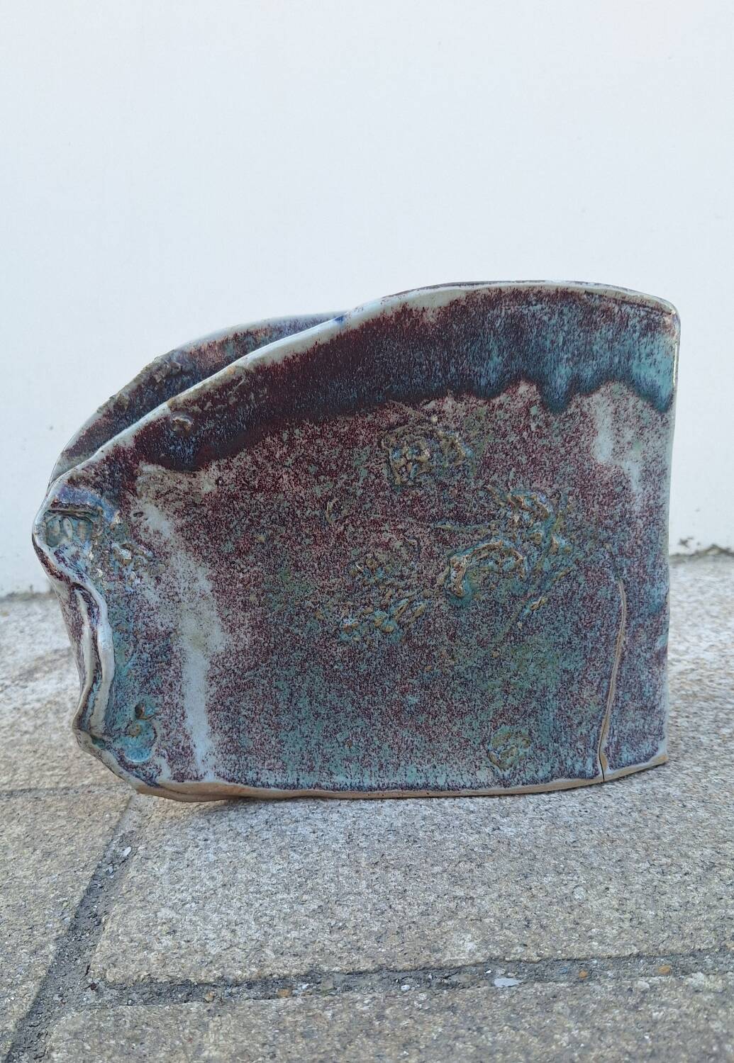 Nadia and Alain Pinel glazed ceramic vase