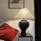 Asian lamp, 2 M fabric cable, paper lampshade