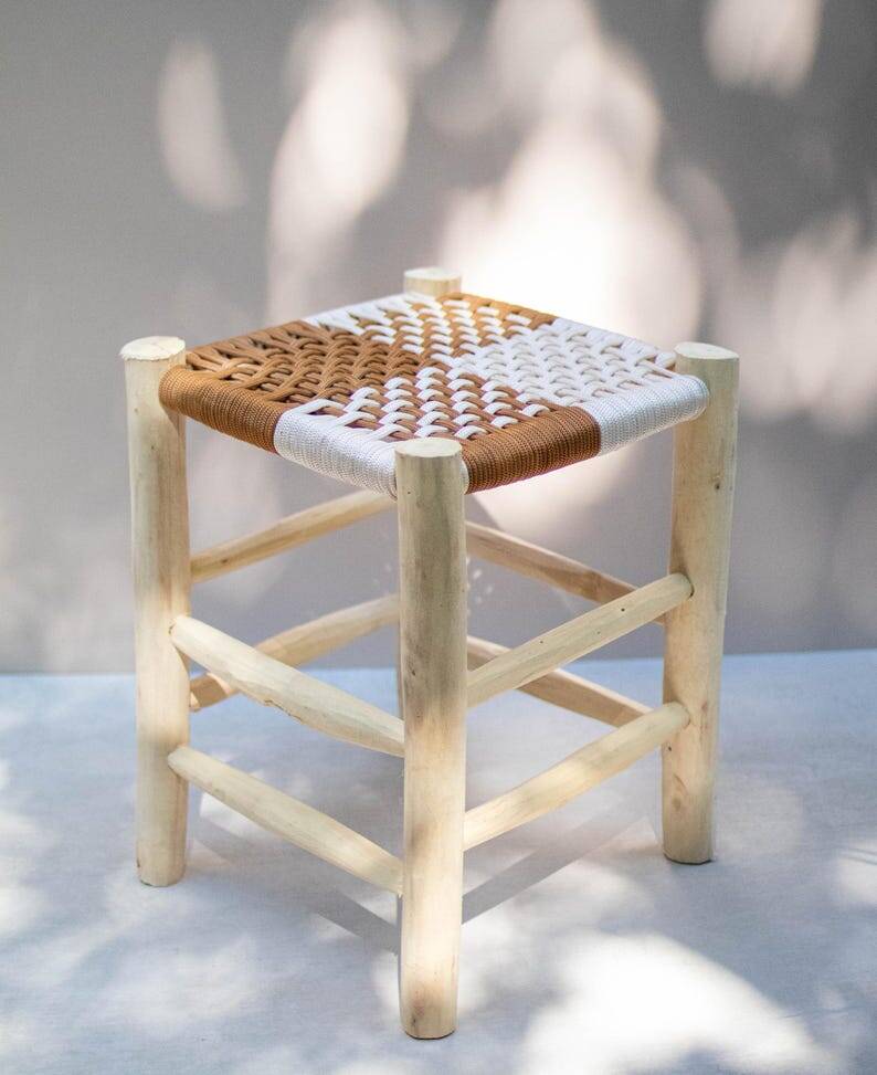 vintage Moroccan low stool