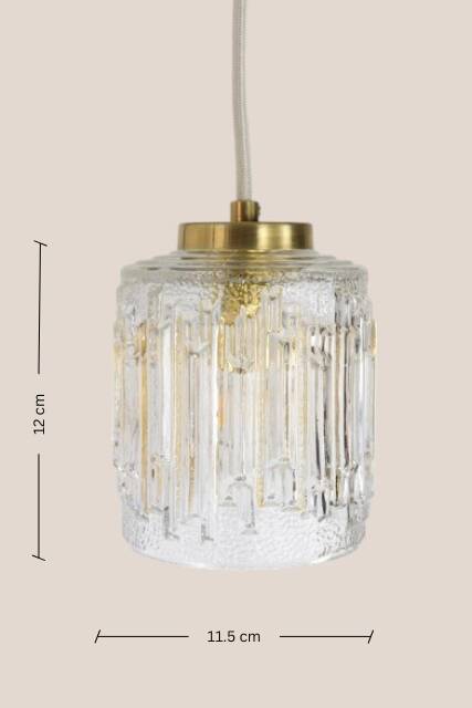 Ida * mcm hanging light * rewired mini * vintage ceiling small fixture * yug