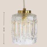 Ida * mcm hanging light * rewired mini * vintage ceiling small fixture * yug