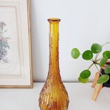Bouteille, carafe Empoli en verre ambré