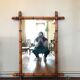 Vintage bamboo mirror 75 x 100 cm
