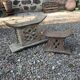 2 tabourets africains en bois sculpté