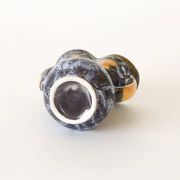 Vase Vallauris gris et moutarde