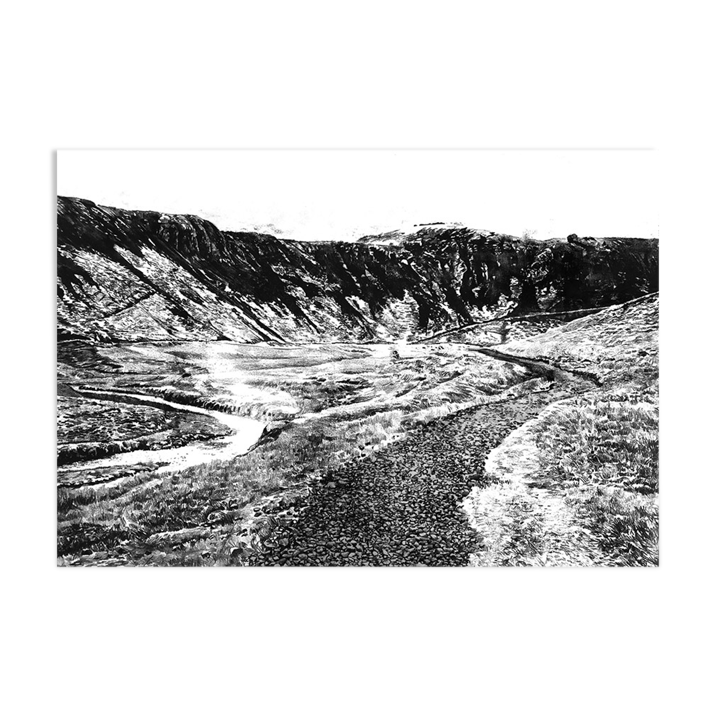 Original illustration back from Iceland