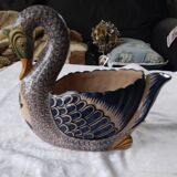 Cache pot cygne Henriot Quimper