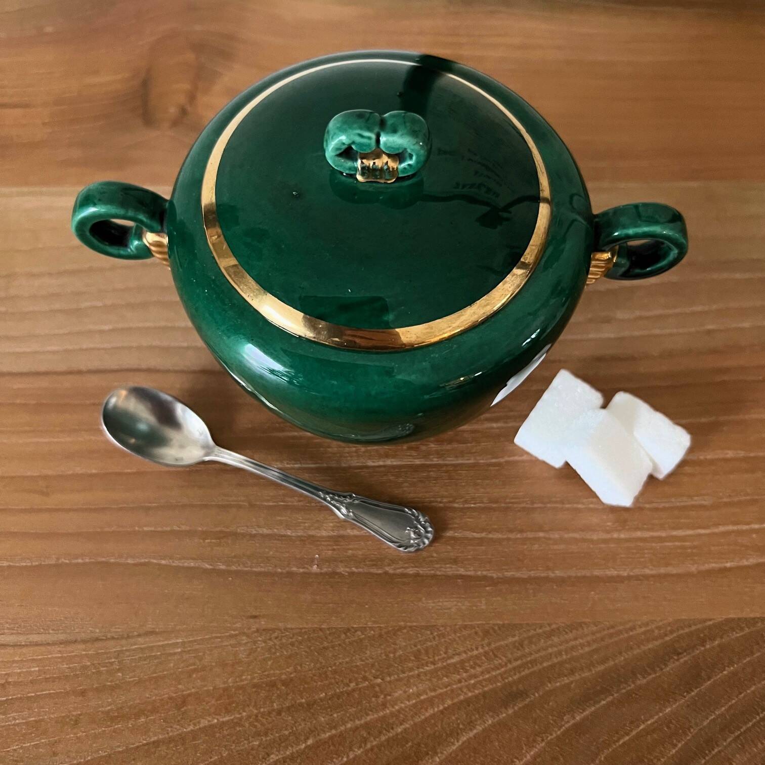 Saint Clément porcelain sugar bowl