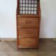 Vintage - sideboard - chest of drawers - woven rattan chest of drawers - wood - bamboo - 80s