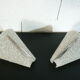 Pair of perspex wall lights from the 1960s