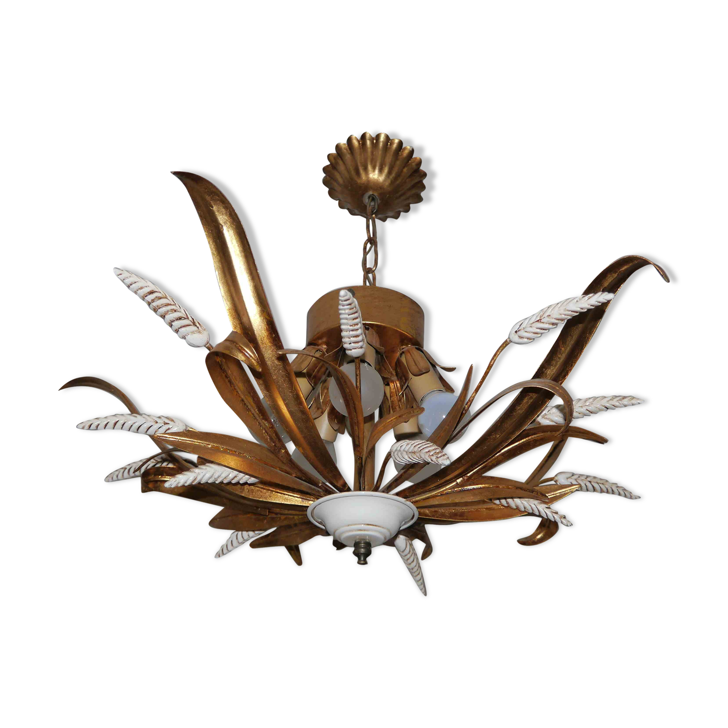 60's suspension lamp style ears of wheat