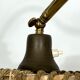 Arredoluce Monza, vintage brass and leather floor lamp. 40s