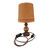 Vintage turned foot lamp