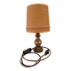Vintage turned foot lamp