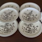 8 flat plates W.H. Grindley "Pinewood"