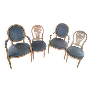 Lot de 2 fauteuils et - dossier