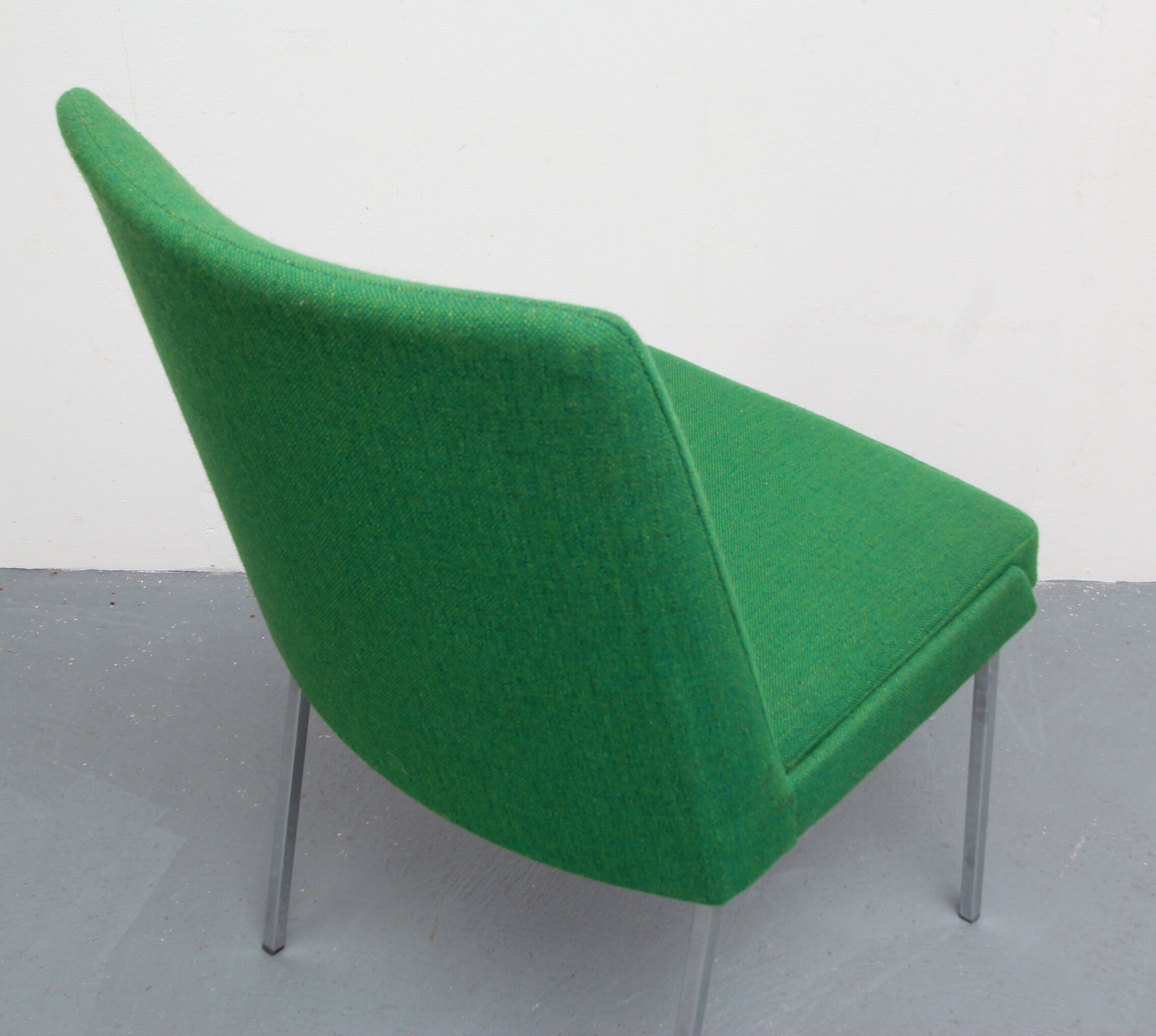 1960s Green and Chrome Mauser Chair