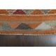 1970s Vintage Turkish Oushak Handmade Orange Runner Rug 86x367