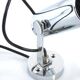Vintage stainless steel wall light, 1960s