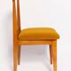 Ochre Bouclé Chair Mid-Century, Medium Wood, M. Zielinski, Europe 1960s