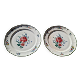 Paire de présentoirs sur petit piédouche Villeroy Boch modèle 1562