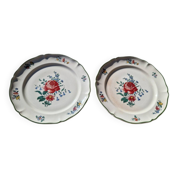 Paire de présentoirs sur petit piédouche Villeroy Boch modèle 1562