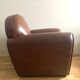 Fauteuil club cuir pleine fleur