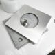 Doria Wall Light 1960 Alu Opaline + chrome LED bulb, Germany