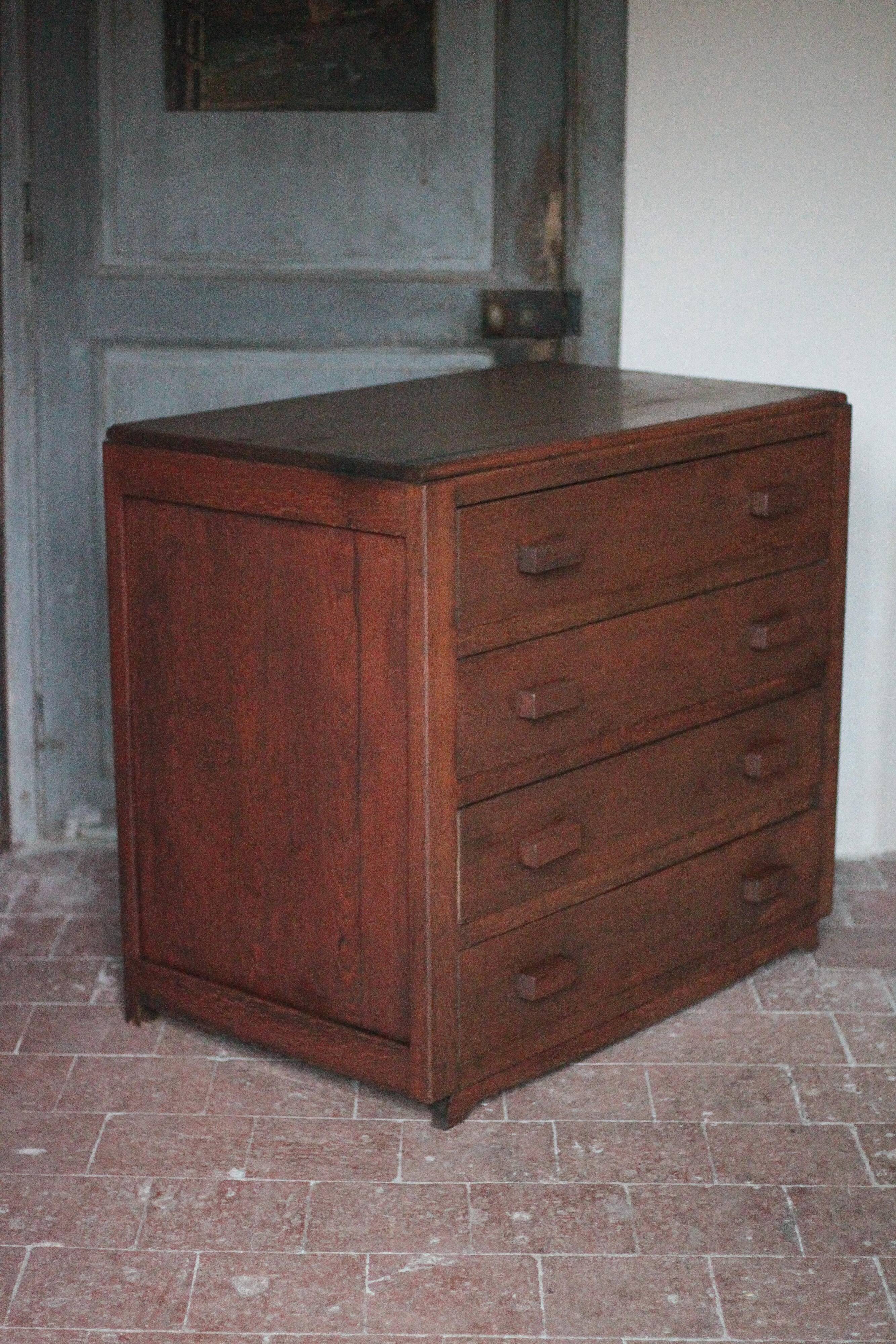 Commode vintage, commode bois reconstruction, meuble de rangement