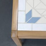 1970s Small Tile Beech Table, Denmark