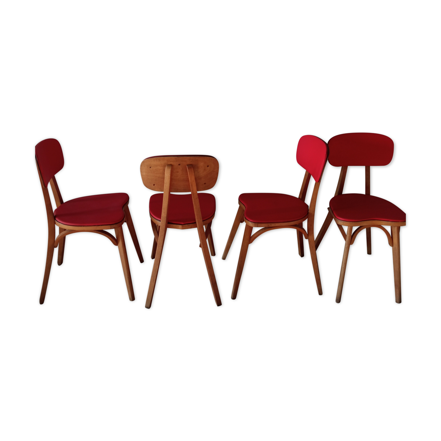 4 Baumann heart chairs