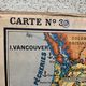 Vintage school map united states n°33 editions hatier by m.peyre