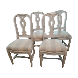 Set of 4 Ikea Gustavian chairs, 1990