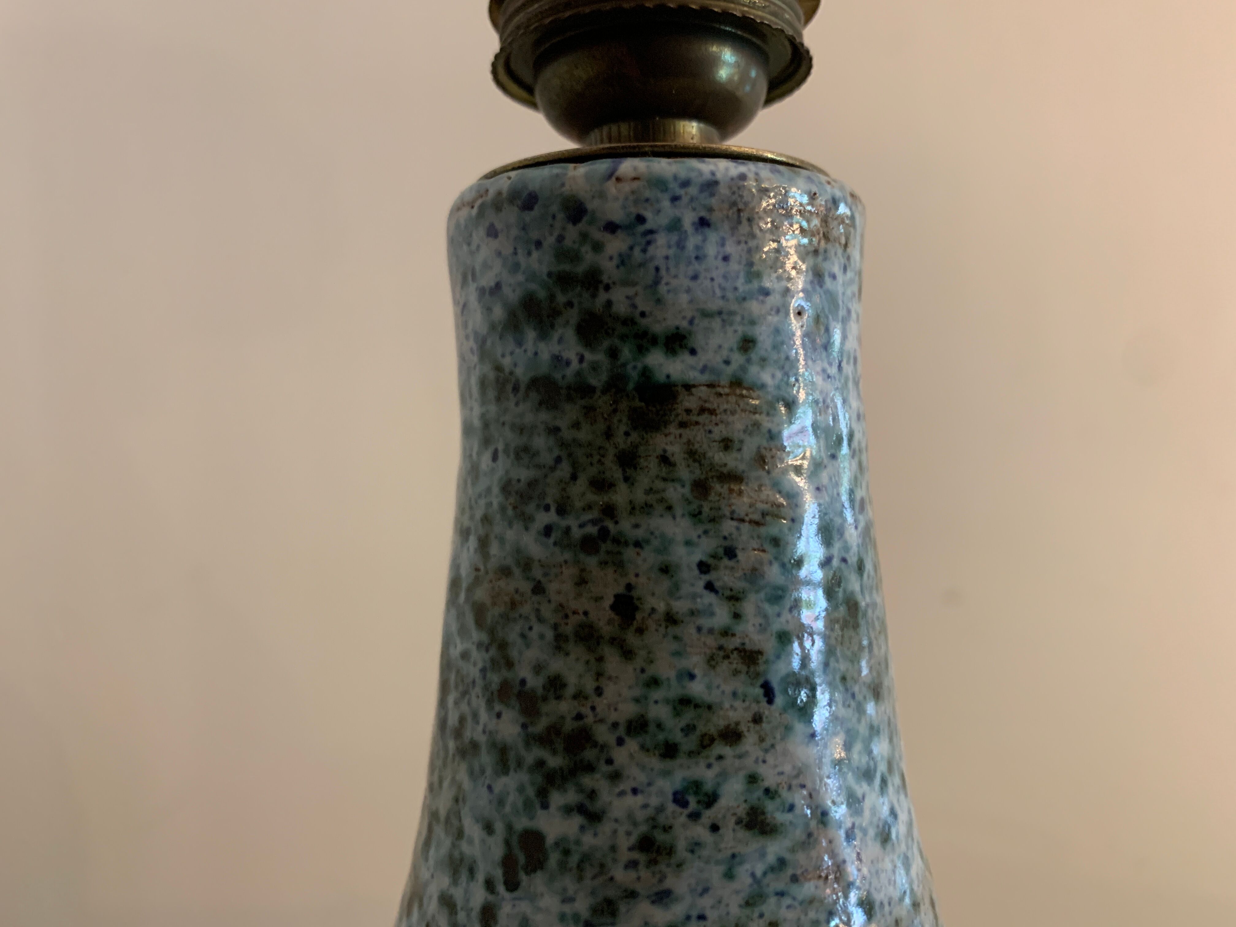 Ceramic lamp foot Monique Senlis, 1970