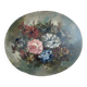 Tableau ovale Nature morte aux fleurs