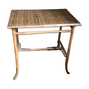 table d’appoint en - rotin